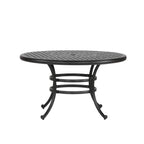 Ensemble de salle à manger rond en aluminium bronze vieilli South Ponto 5 pièces avec chaises pivotantes par Havenside Home