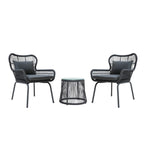 Ensemble de conversation d'extérieur 3 pièces Southport par Christopher Knight Home