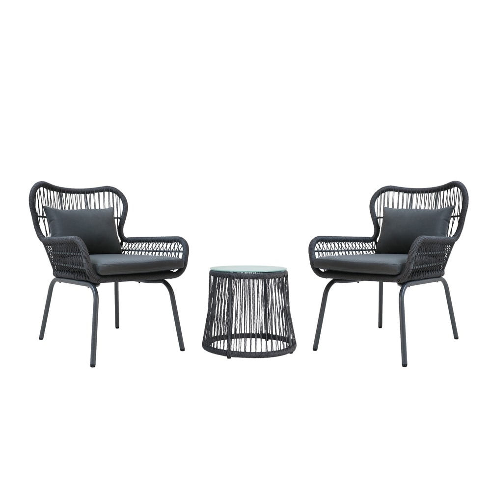 Ensemble de conversation d'extérieur 3 pièces Southport par Christopher Knight Home