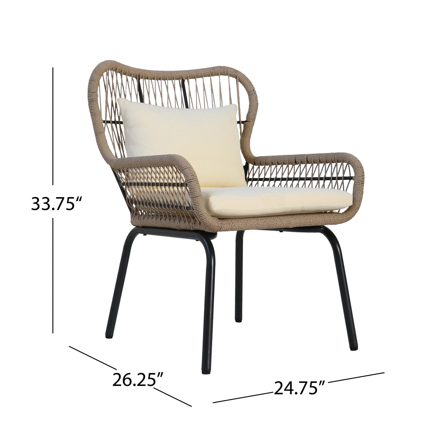 Chaises de club d'extérieur Southport (lot de 2) par Christopher Knight Home
