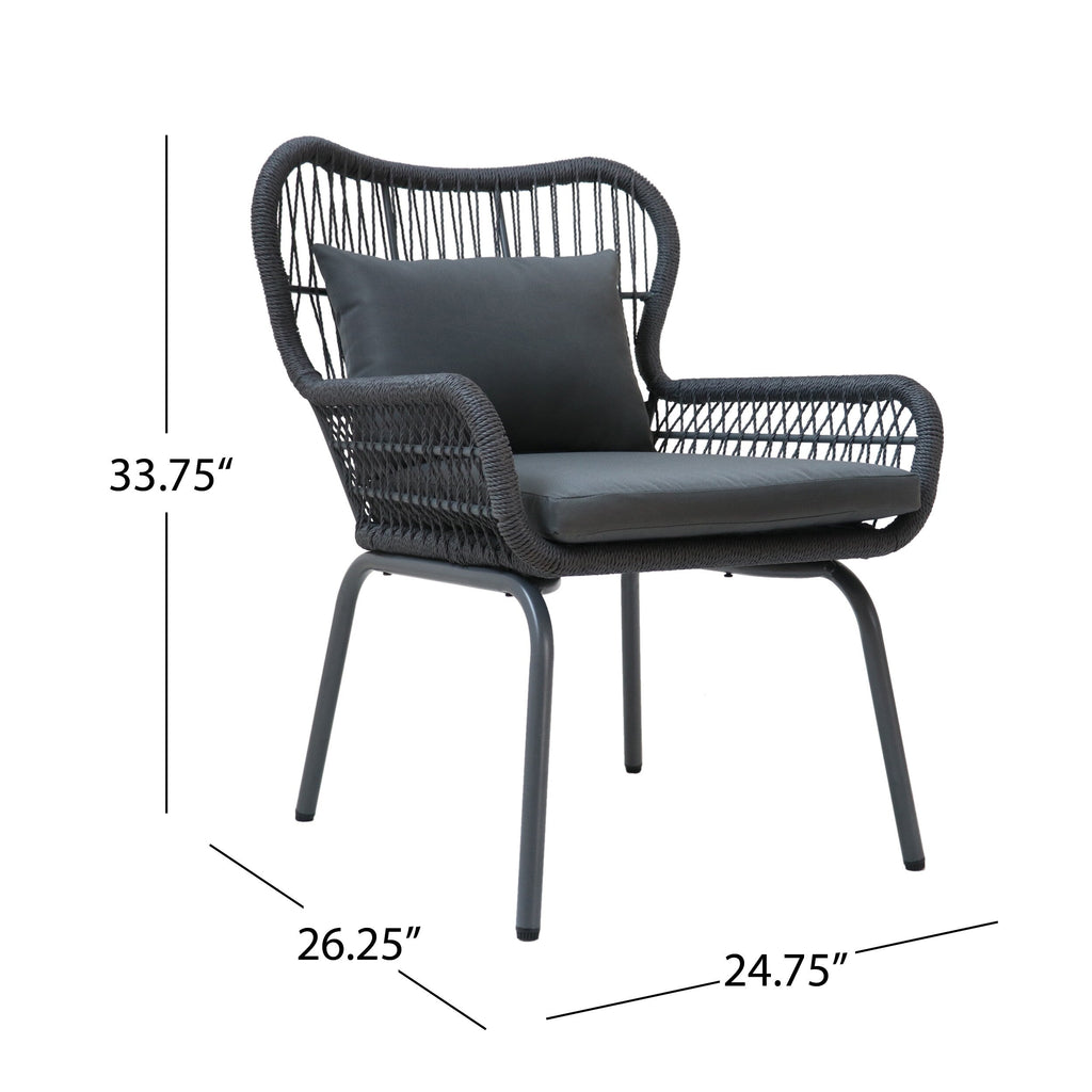 Chaises de club d'extérieur Southport (lot de 2) par Christopher Knight Home