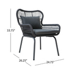 Chaises de club d'extérieur Southport (lot de 2) par Christopher Knight Home