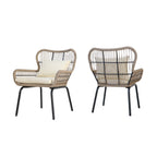 Chaises de club d'extérieur Southport (lot de 2) par Christopher Knight Home