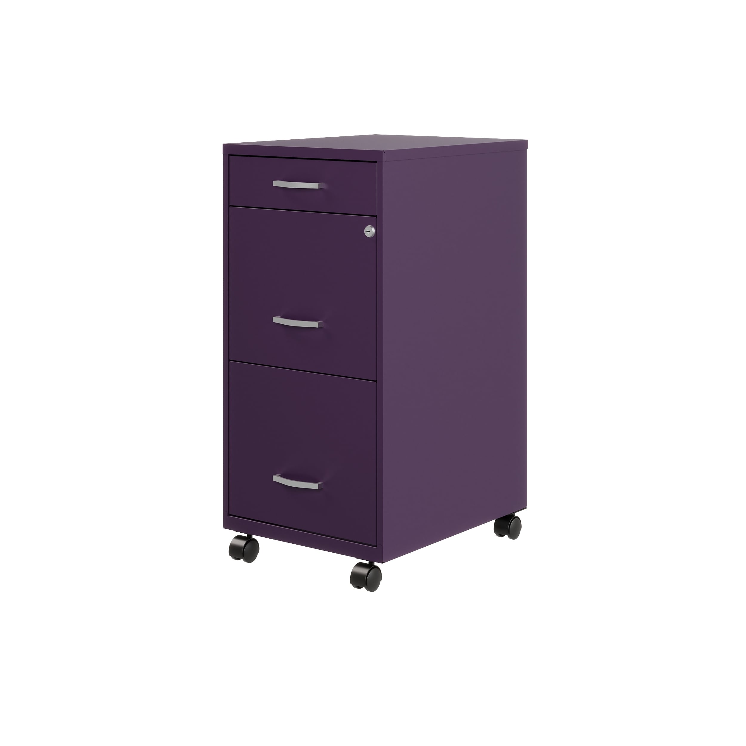 Classeur métallique Space Solutions 18 pouces à 3 tiroirs