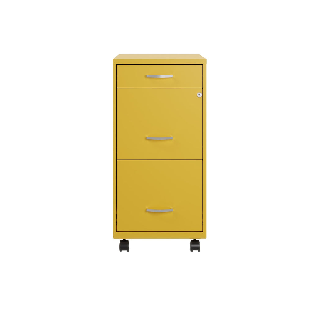 Classeur métallique Space Solutions 18 pouces à 3 tiroirs