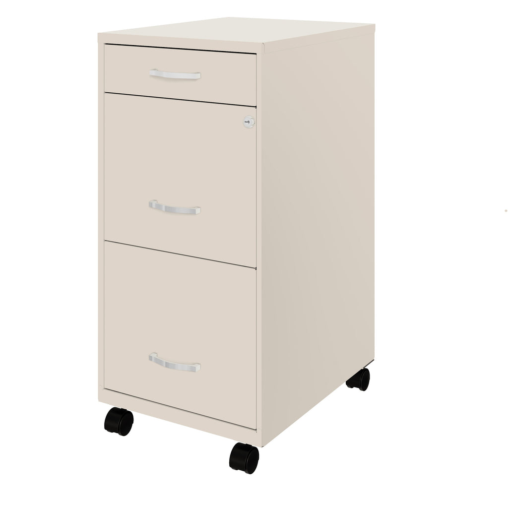 Classeur métallique Space Solutions 18 pouces à 3 tiroirs