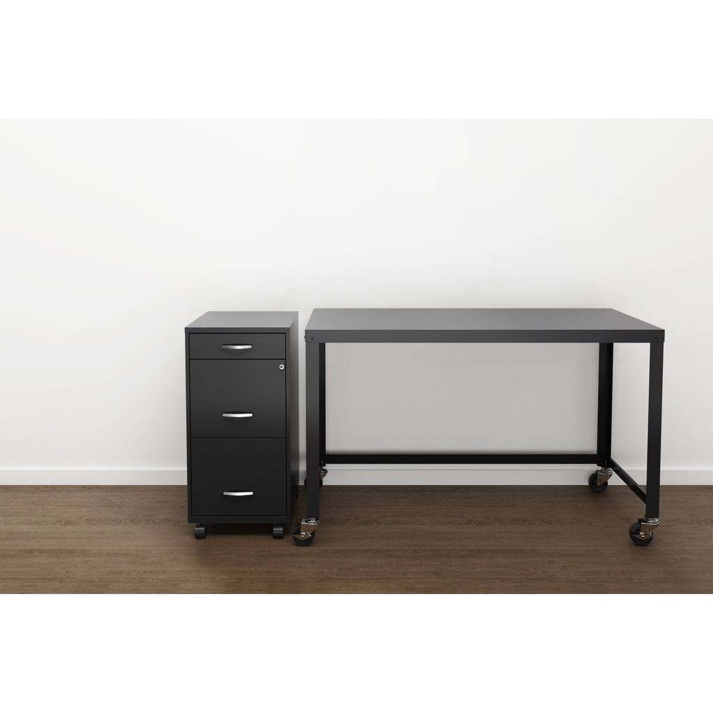 Classeur métallique Space Solutions 18 pouces à 3 tiroirs
