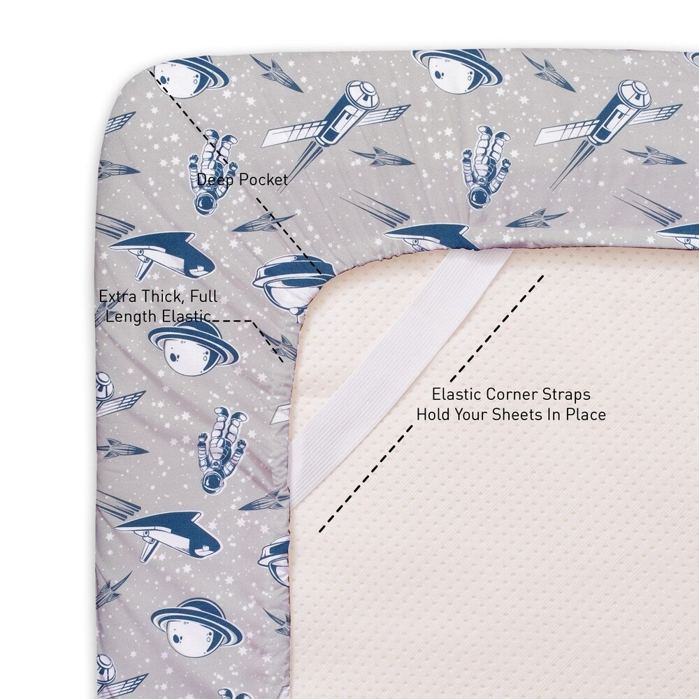Parure de draps Spaceships de Sweet Home Collection - Multi