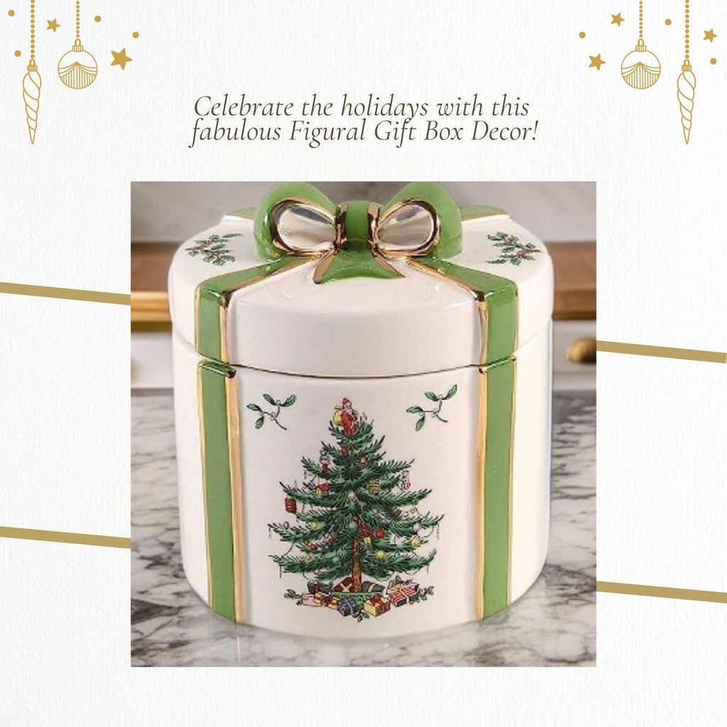 Coffret cadeau 2 pièces sapin de Noël Spode - 4