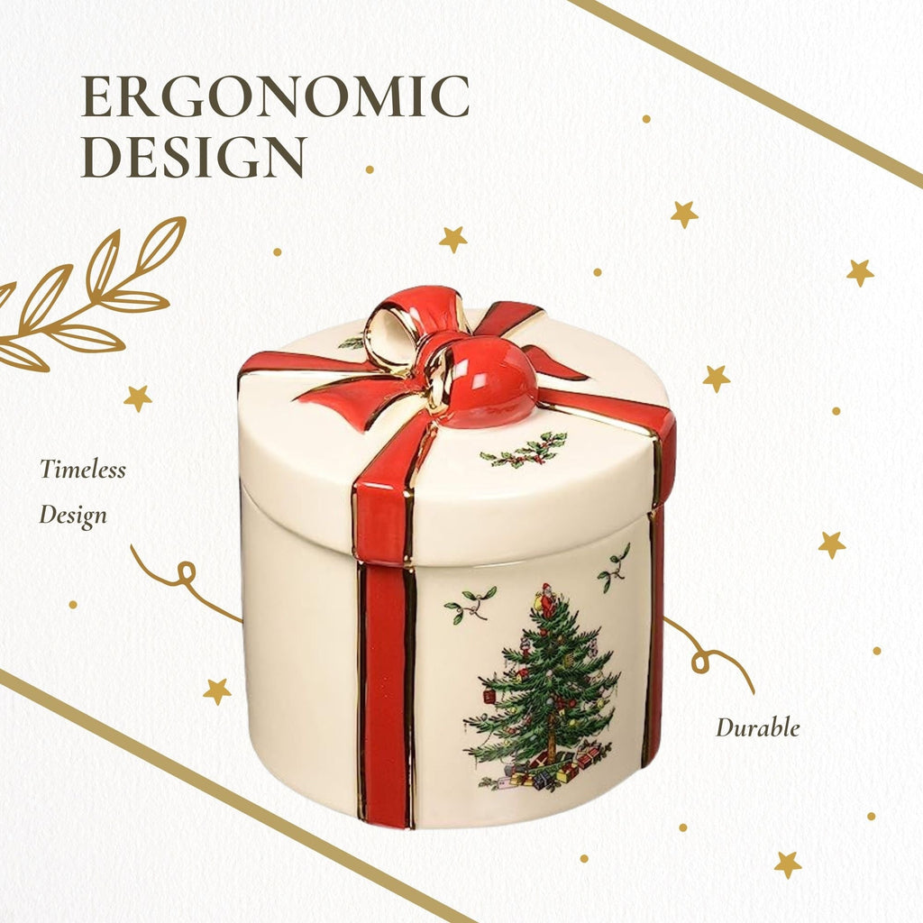 Coffret cadeau 2 pièces sapin de Noël Spode - 4