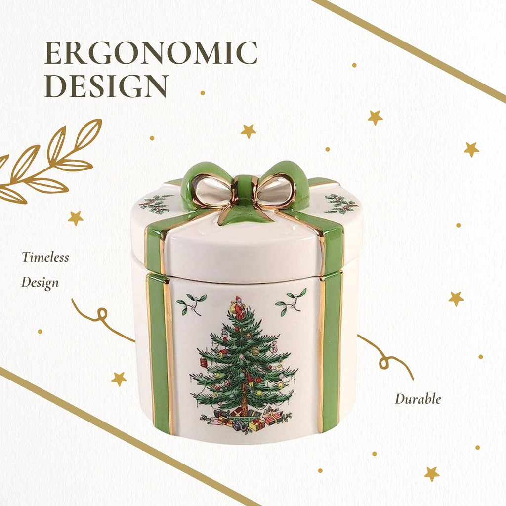 Coffret cadeau 2 pièces sapin de Noël Spode - 4