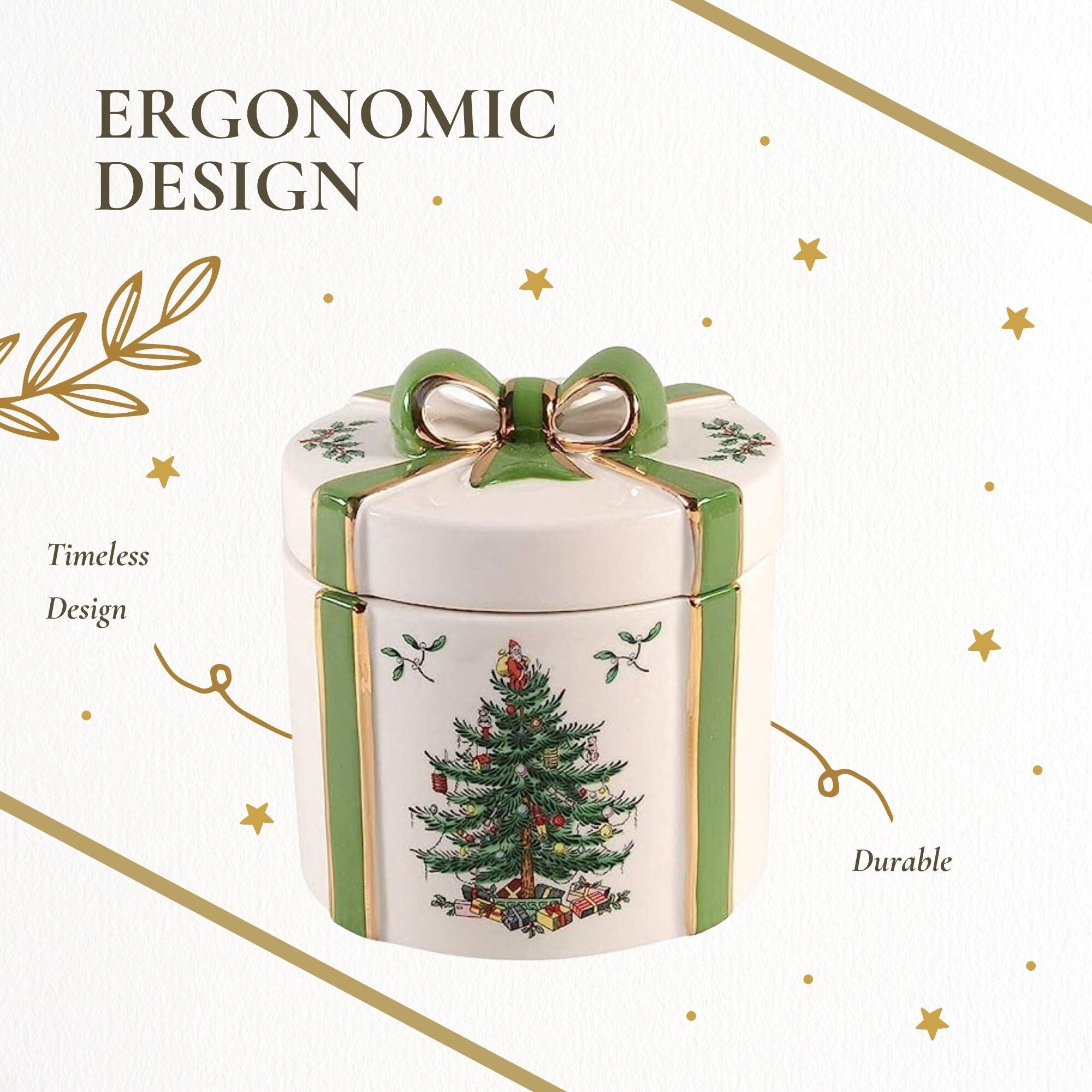 Coffret cadeau 2 pièces sapin de Noël Spode - 4