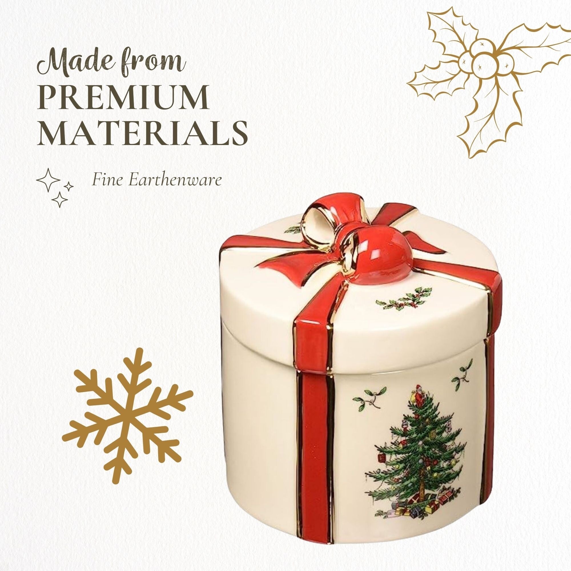 Coffret cadeau 2 pièces sapin de Noël Spode - 4