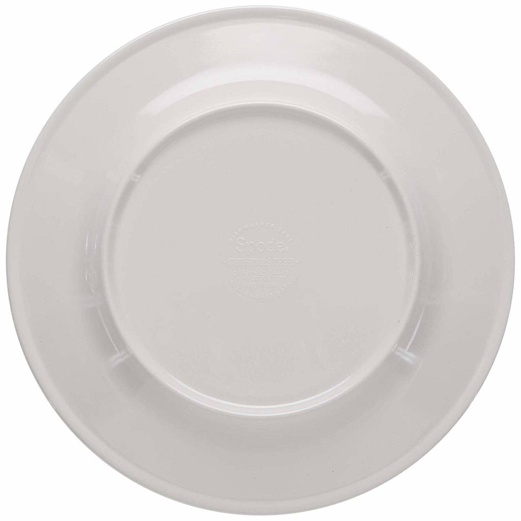 Ensemble de 4 assiettes plates en mélamine Spode motif sapin de Noël - 11 D