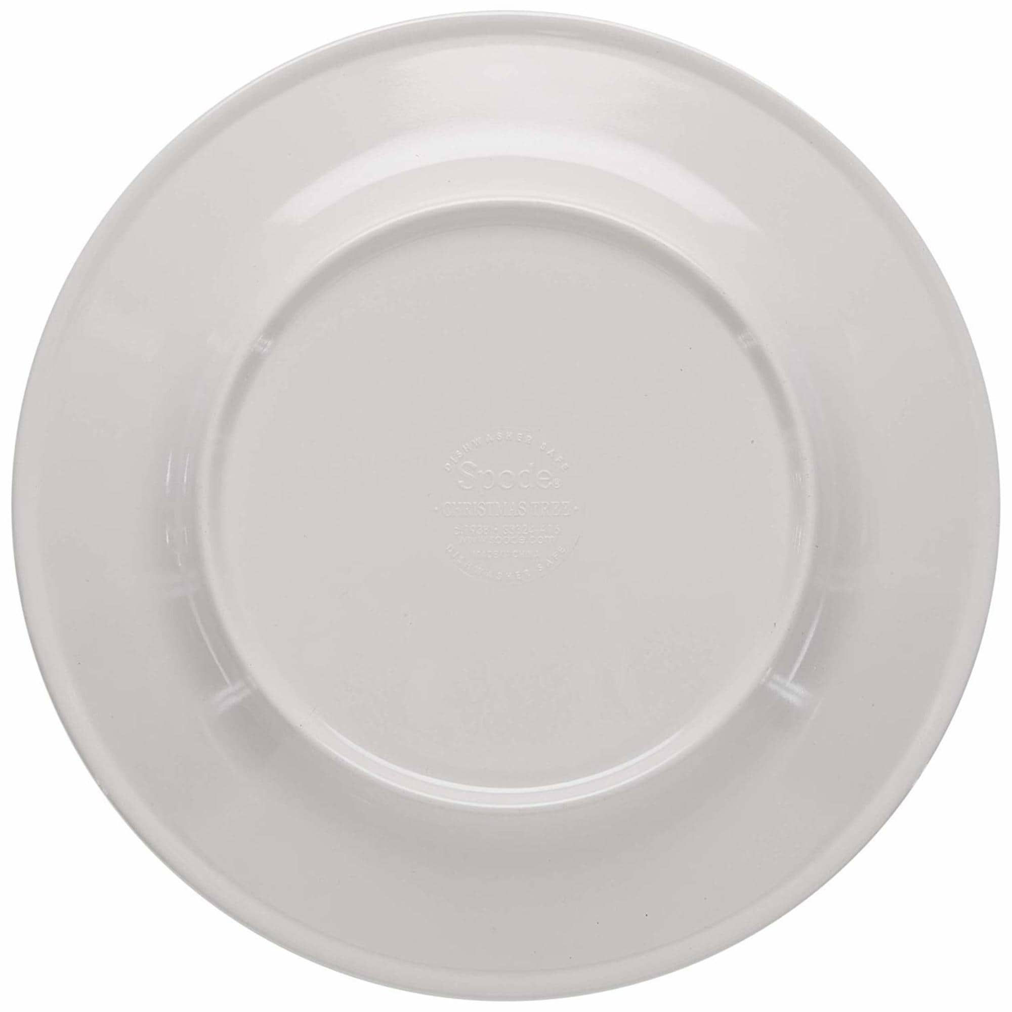 Ensemble de 4 assiettes plates en mélamine Spode motif sapin de Noël - 11 D