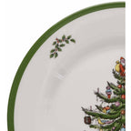 Ensemble de 4 assiettes plates en mélamine Spode motif sapin de Noël - 11 D