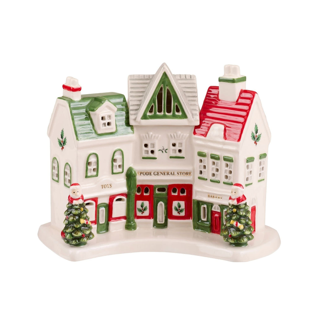 Arbre de Noël Spode Village Shoppes - 7,9 L x 3 l x 5 H