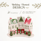 Arbre de Noël Spode Village Shoppes - 7,9 L x 3 l x 5 H