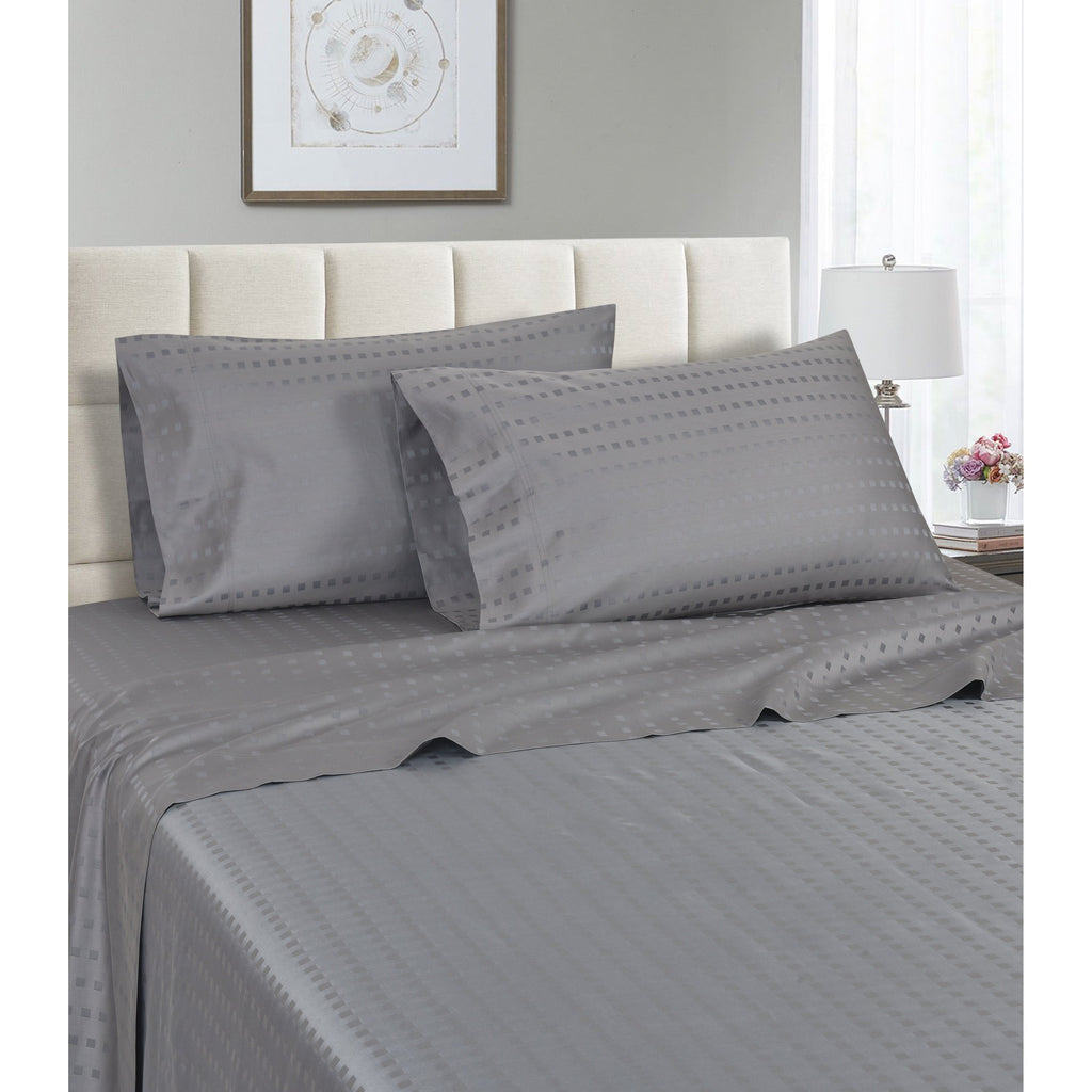 Parure de draps rayés en coton égyptien 1200 fils au pouce carré Spring Home