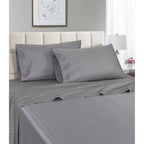 Parure de draps rayés en coton égyptien 1200 fils au pouce carré Spring Home