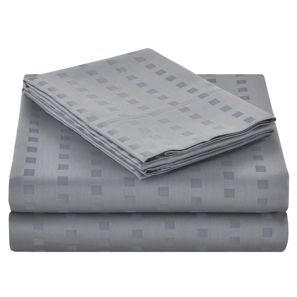 Parure de draps rayés en coton égyptien 1200 fils au pouce carré Spring Home