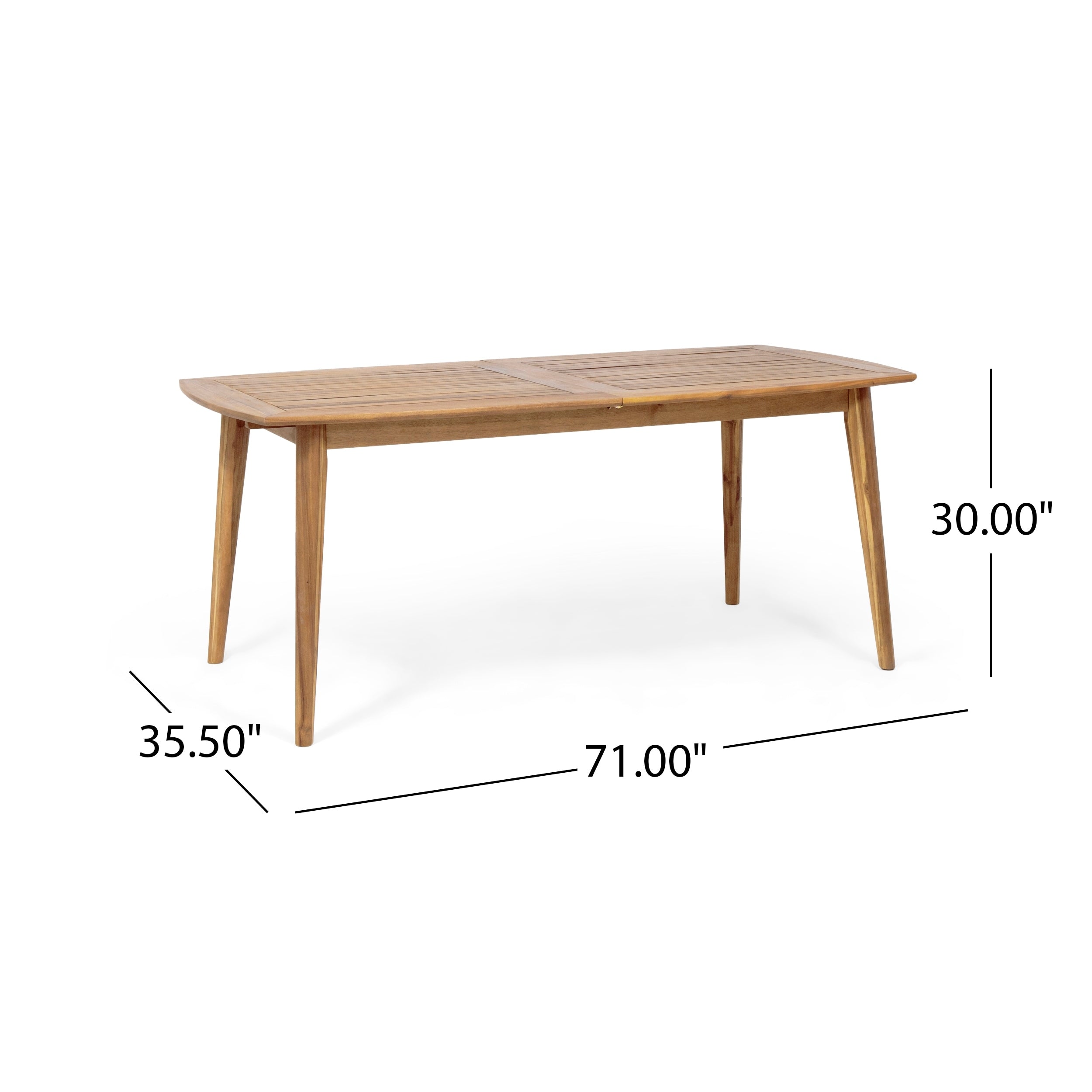 Ensemble de salle à manger extensible d'extérieur en bois d'acacia Stamford 9 pièces par Christopher Knight Home