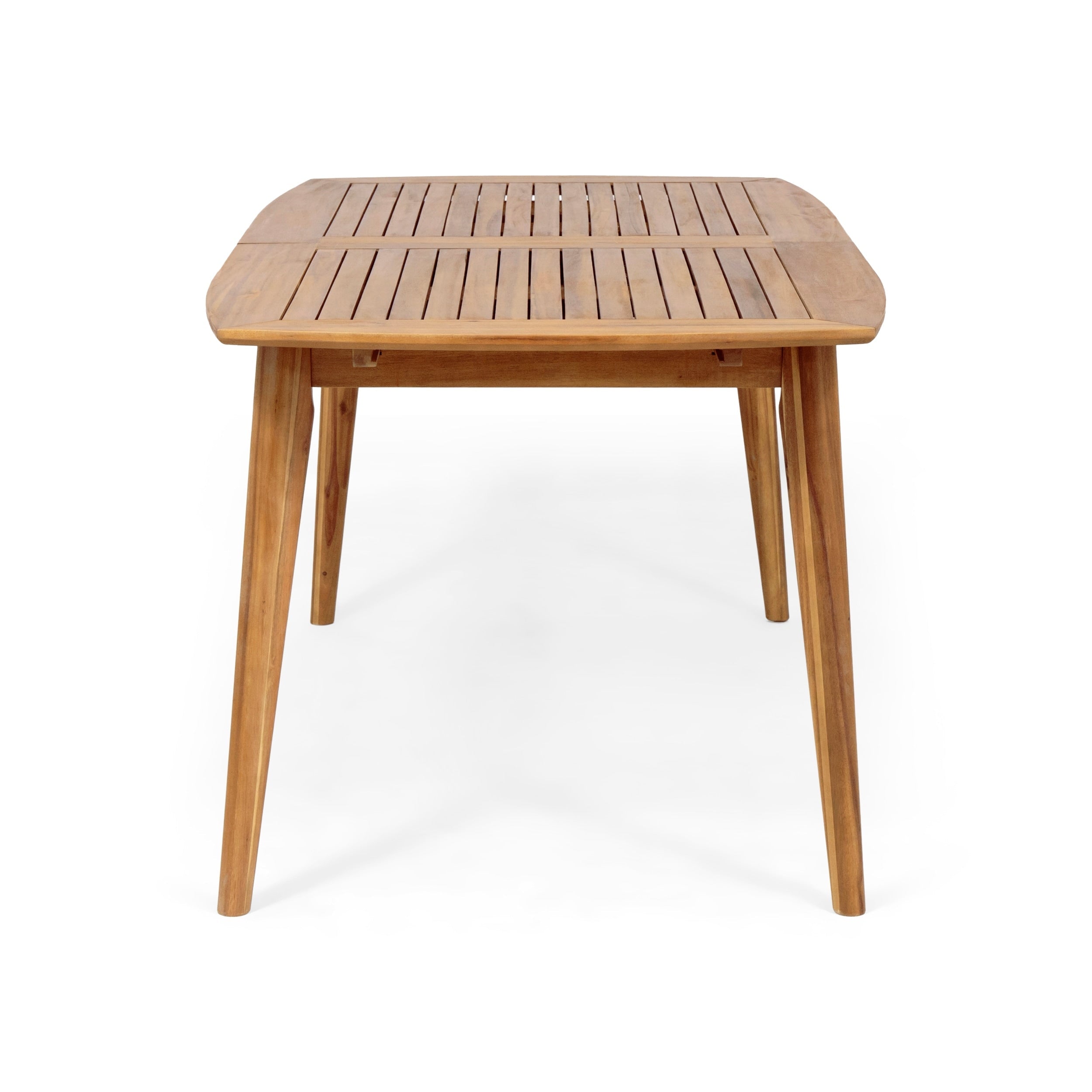 Ensemble de salle à manger extensible d'extérieur en bois d'acacia Stamford 9 pièces par Christopher Knight Home