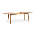 Ensemble de salle à manger extensible d'extérieur en bois d'acacia Stamford 9 pièces par Christopher Knight Home