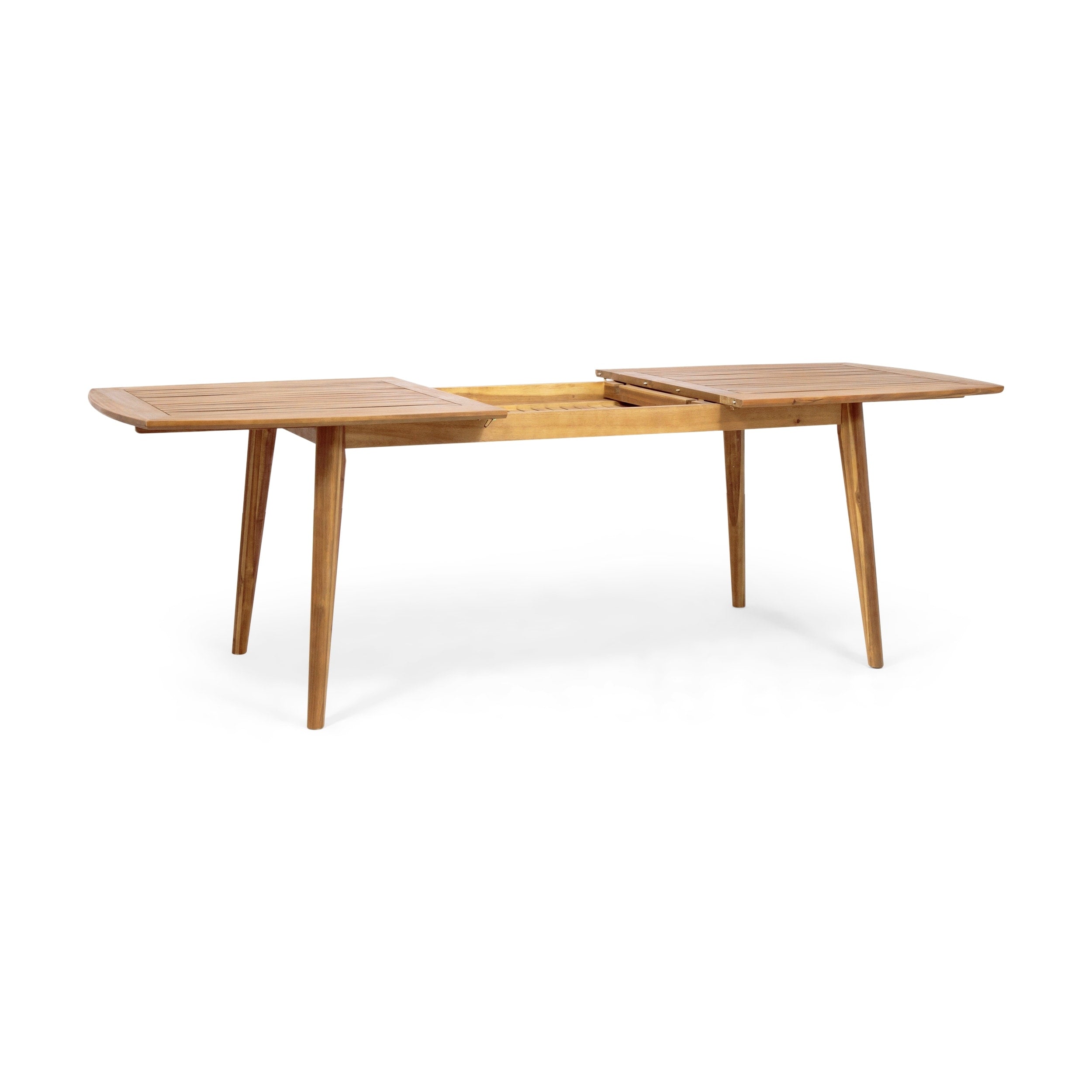 Ensemble de salle à manger extensible d'extérieur en bois d'acacia Stamford 9 pièces par Christopher Knight Home