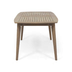 Ensemble de salle à manger extensible d'extérieur en bois d'acacia Stamford 9 pièces par Christopher Knight Home