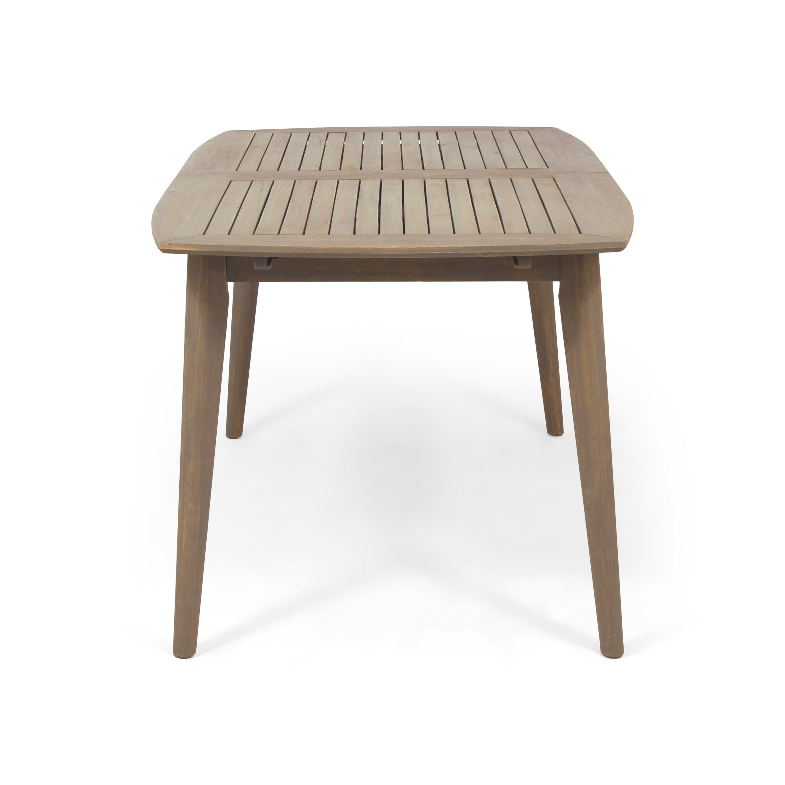 Ensemble de salle à manger extensible d'extérieur en bois d'acacia Stamford 9 pièces par Christopher Knight Home