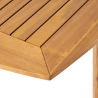 Ensemble de salle à manger extensible d'extérieur en bois d'acacia Stamford 9 pièces par Christopher Knight Home