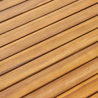 Ensemble de salle à manger d'extérieur Stamford 5 pièces en bois d'acacia par Christopher Knight Home
