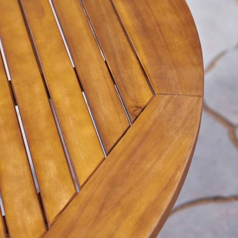Ensemble de salle à manger d'extérieur Stamford 5 pièces en bois d'acacia par Christopher Knight Home