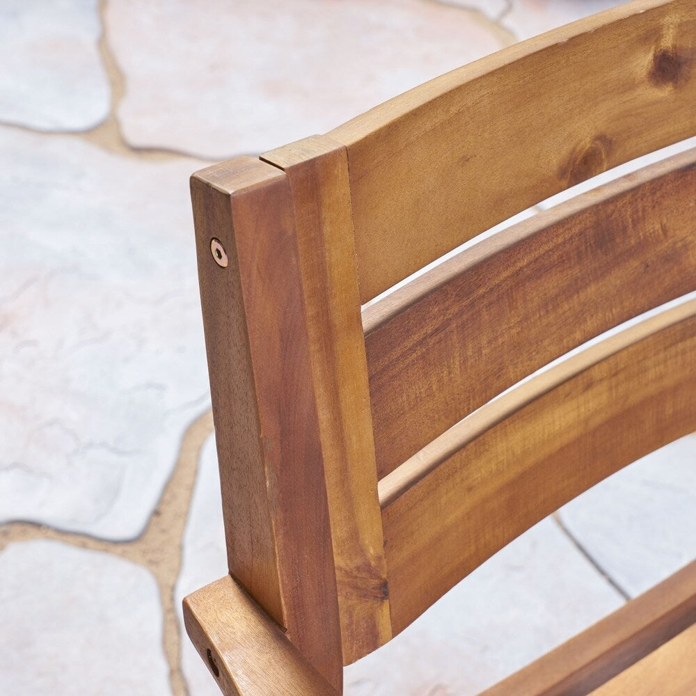 Ensemble de salle à manger d'extérieur Stamford 5 pièces en bois d'acacia par Christopher Knight Home