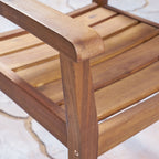 Ensemble de salle à manger d'extérieur Stamford 5 pièces en bois d'acacia par Christopher Knight Home