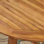 Ensemble de salle à manger d'extérieur Stamford 7 pièces en bois d'acacia avec table ovale par Christopher Knight Home