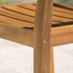 Ensemble de salle à manger rectangulaire d'extérieur Stamford 7 pièces en bois d'acacia par Christopher Knight Home
