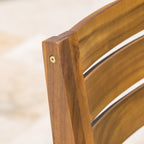 Ensemble de salle à manger rectangulaire d'extérieur Stamford 7 pièces en bois d'acacia par Christopher Knight Home