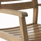 Ensemble de salle à manger rectangulaire d'extérieur Stamford 7 pièces en bois d'acacia par Christopher Knight Home