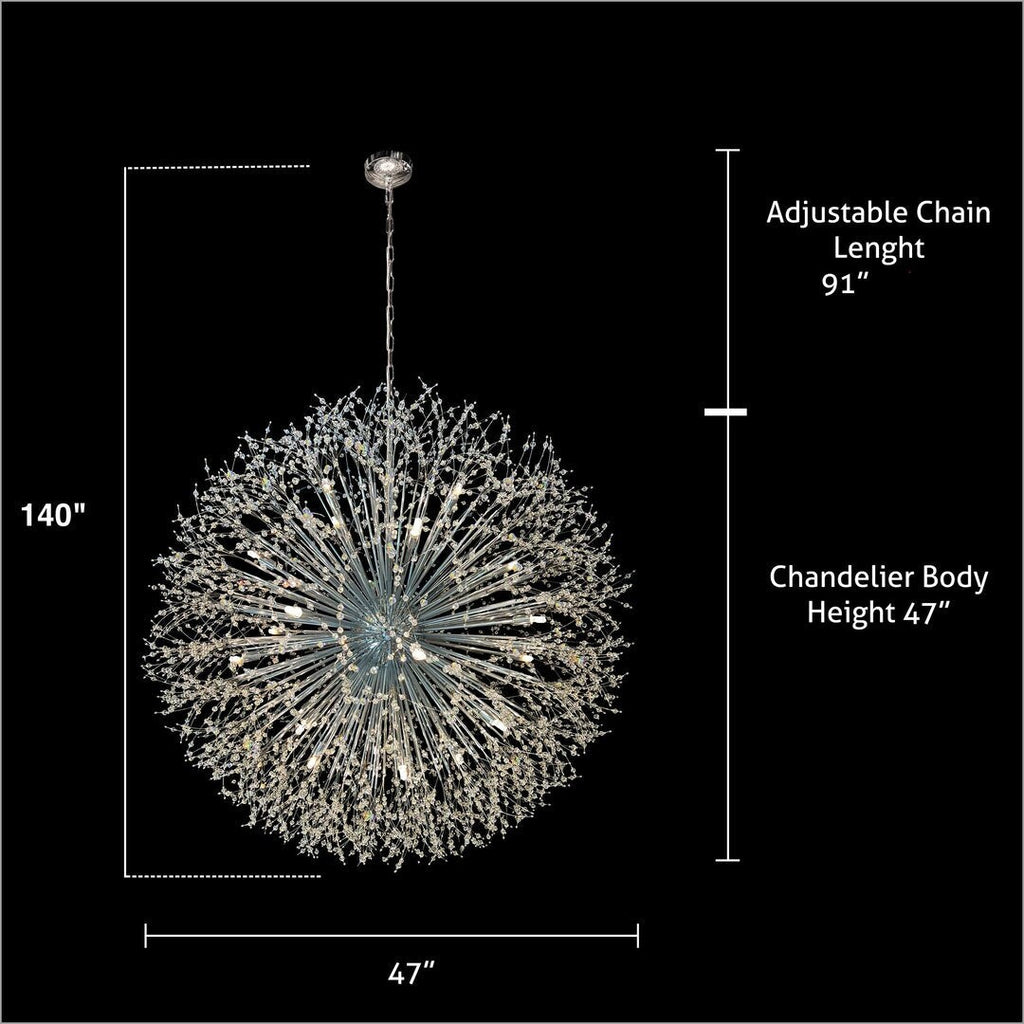 Lustre Starburst 47 large luminaire en cristal
