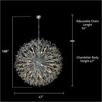 Lustre Starburst 47 large luminaire en cristal