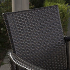 Ensemble de bar rond Stella Outdoor 3 pièces en osier de 26 pouces par Christopher Knight Home
