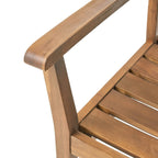 Ensemble de salle à manger d'extérieur Stockton 8 places en bois d'acacia par Christopher Knight Home