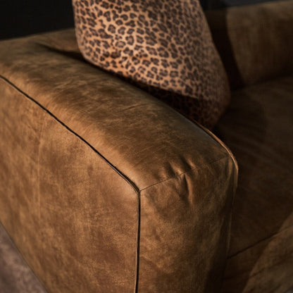 Canapé Divya Outback en cuir beige par iNSPIRE Q Modern