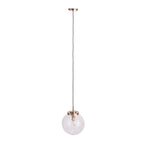 Suspension contemporaine en laiton et verre Padgett de SEI Furniture