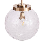 Suspension contemporaine en laiton et verre Padgett de SEI Furniture