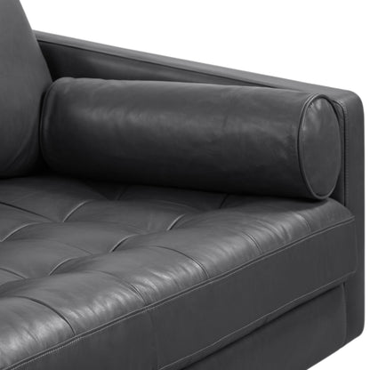 Canapé d'appartement Poly &amp; Bark Napa 72 - Cuir italien véritable pleine fleur