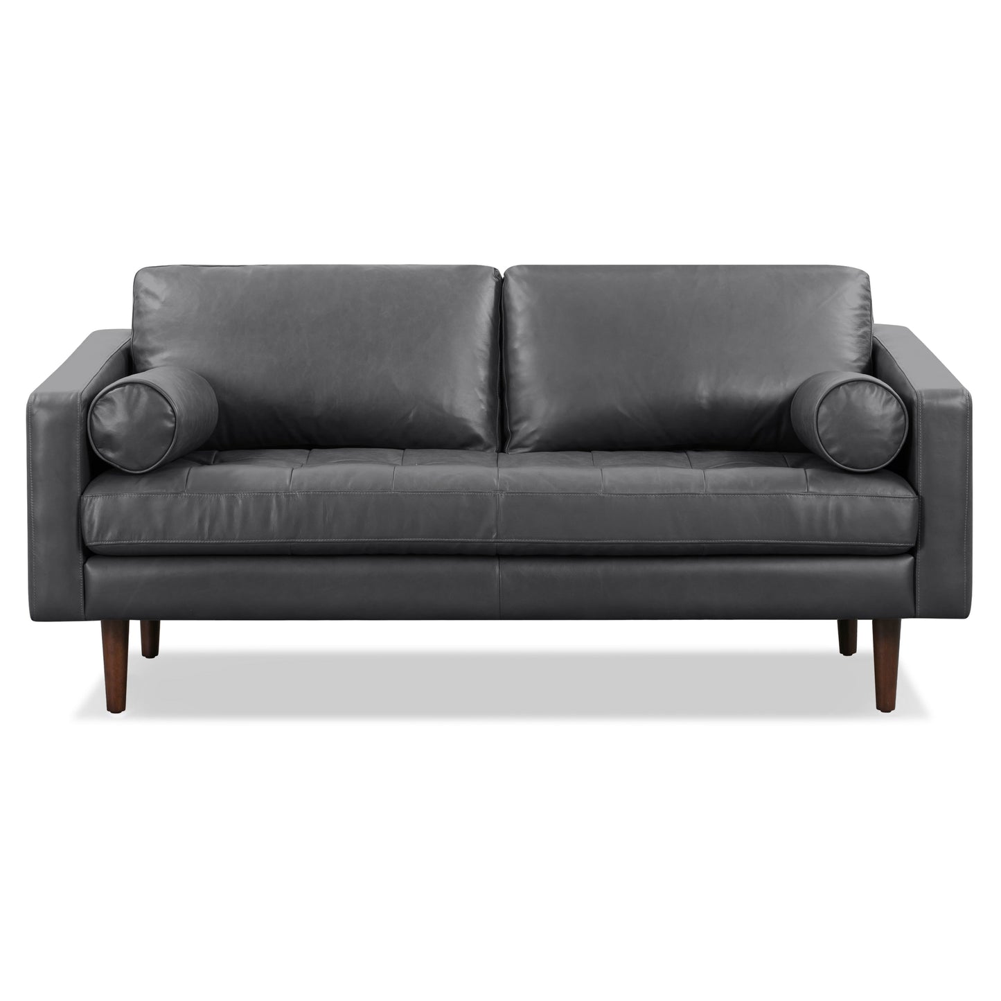 Canapé d'appartement Poly &amp; Bark Napa 72 - Cuir italien véritable pleine fleur