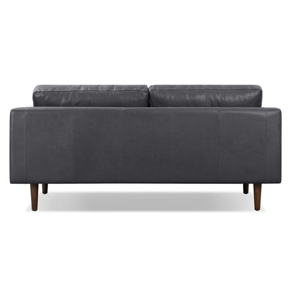 Canapé d'appartement Poly &amp; Bark Napa 72 - Cuir italien véritable pleine fleur